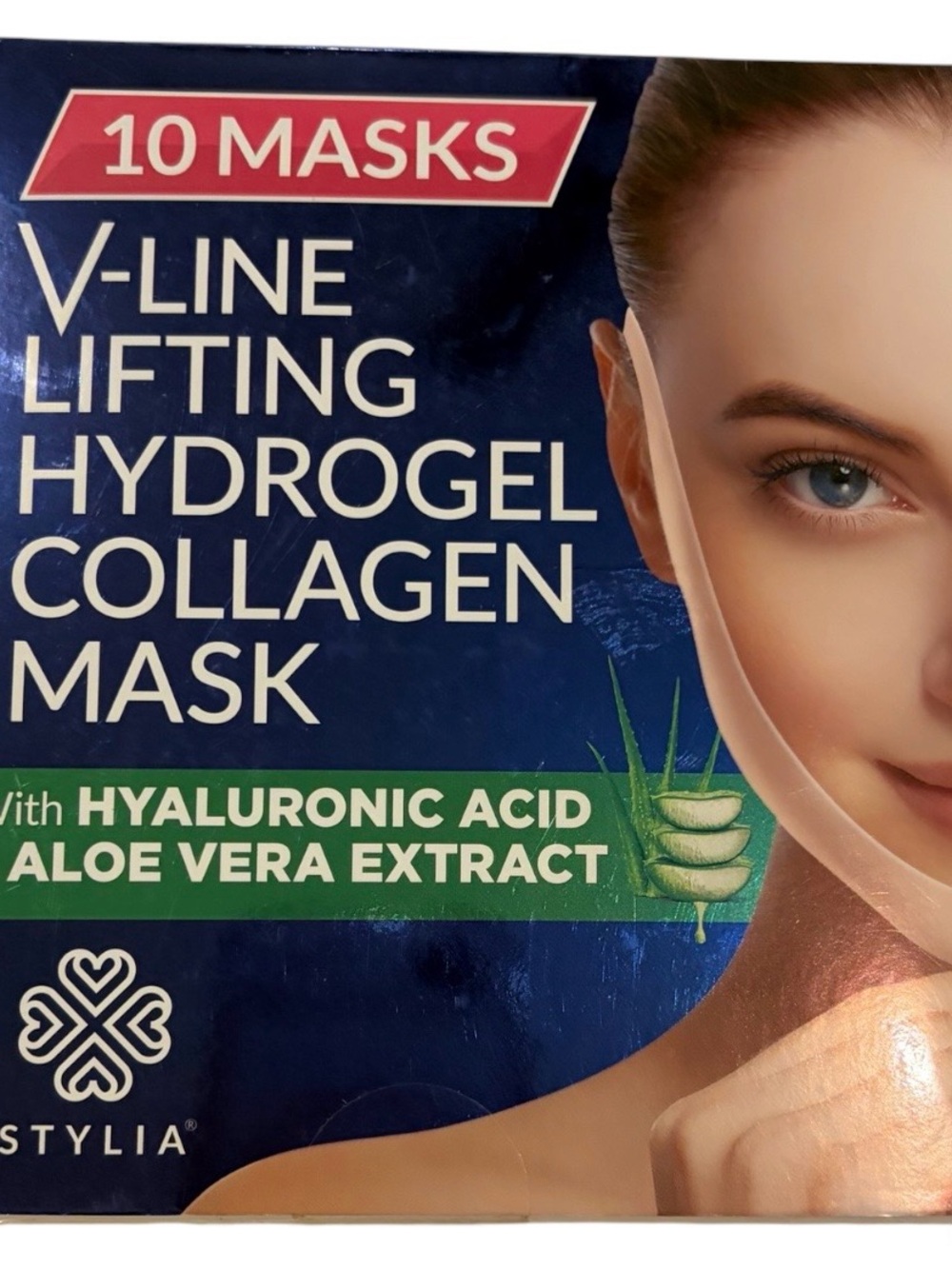 10-pack of Stylia V-Line Lifting Hydrogel Collagen Masks NIB